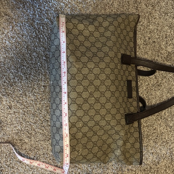 324. Gucci Black & Gray Coated Canvas Tote - Picture 15 of 15